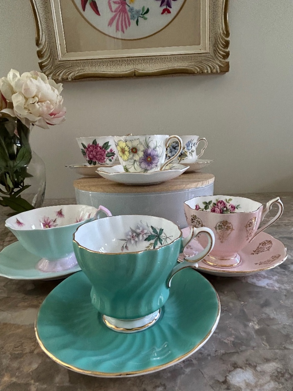 Vintage Cups & Saucers - 6 Sets